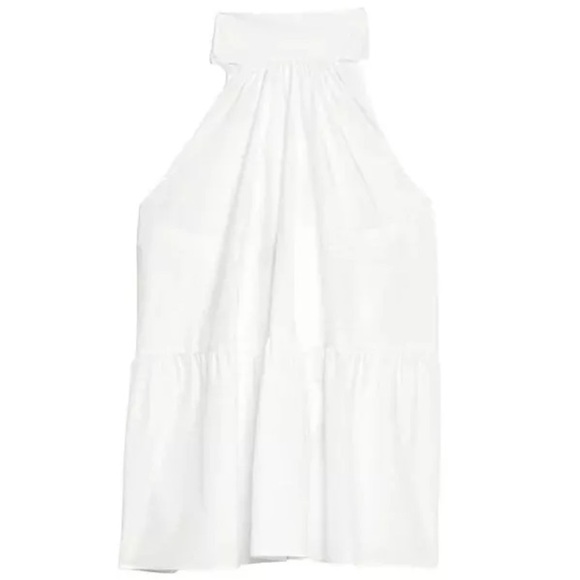 Theory White Tiered Halter Top. Pre-Owned. - Picture 8 of 14